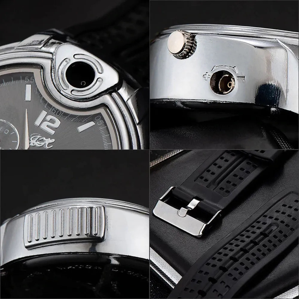 Men's sporty lighter watch