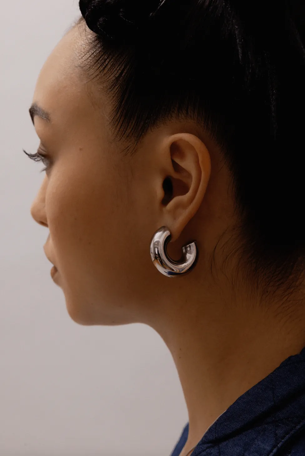 Midi Bold Stainless Steel Earrings