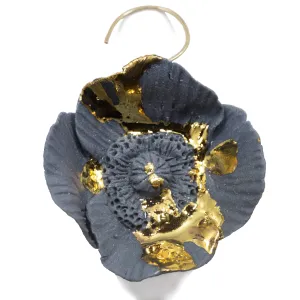 Midnight Poppy Earring