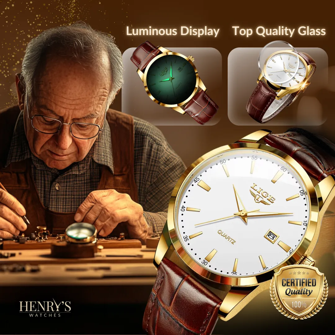 MILITARY LEATHER WATCH | Robust elegance guaranteed