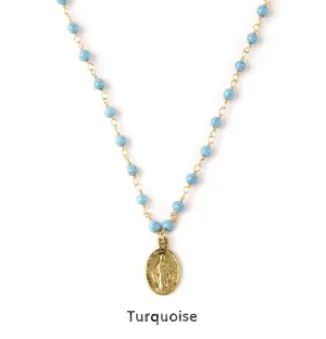Mini Gold Mary Necklace