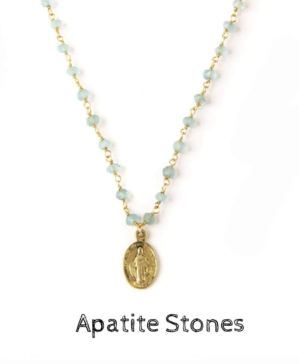 Mini Gold Mary Necklace