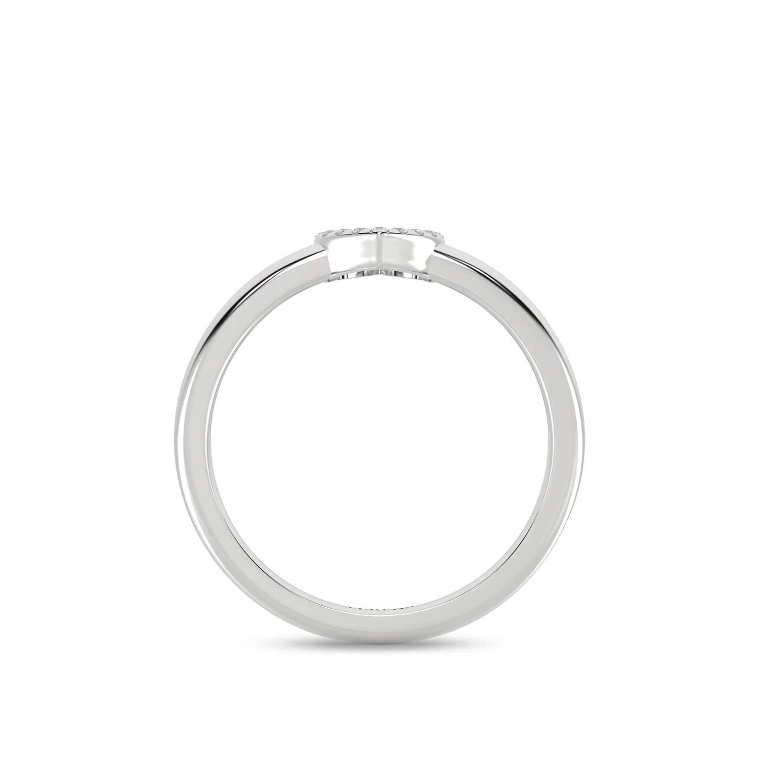 Mini-Heart Silhouette Ring