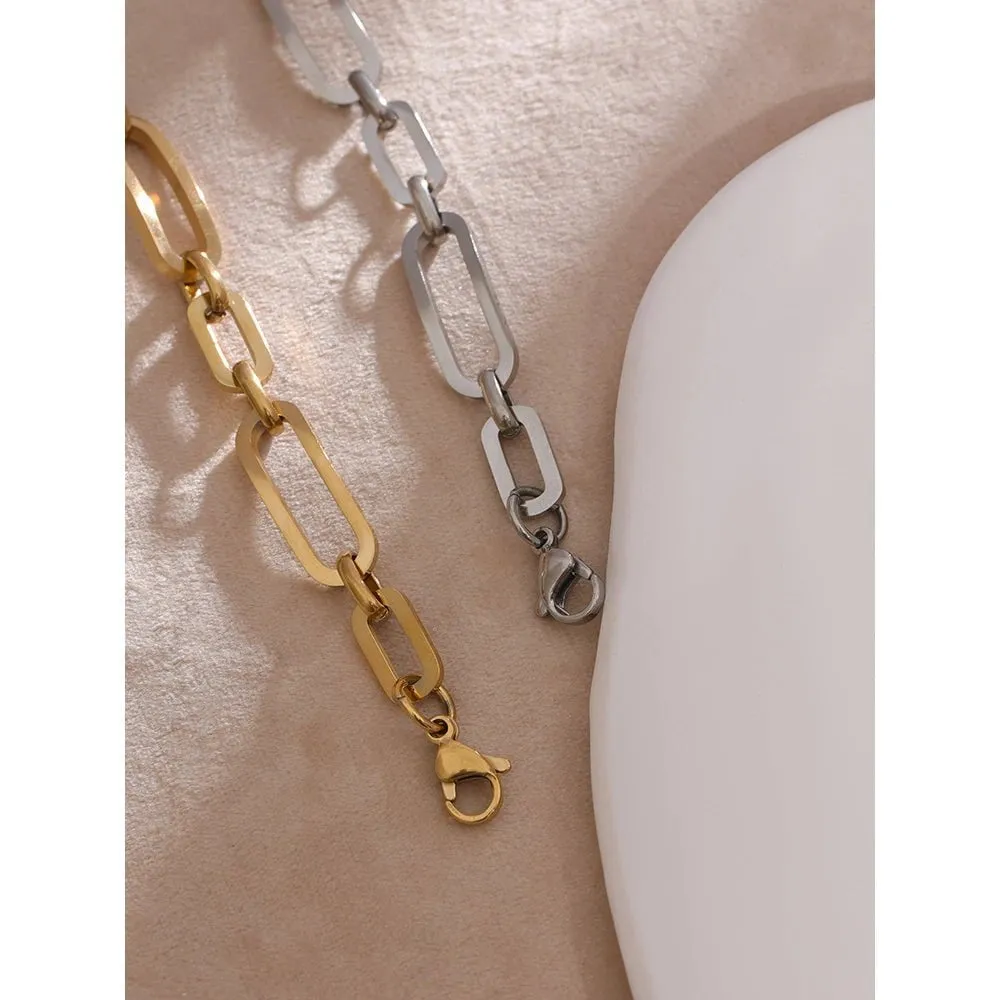 Minimalist Geometric Style Metal Bracelet For Women