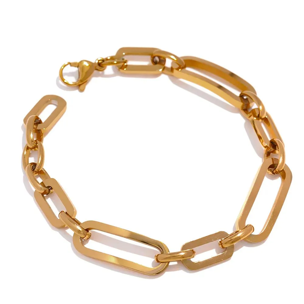 Minimalist Geometric Style Metal Bracelet For Women