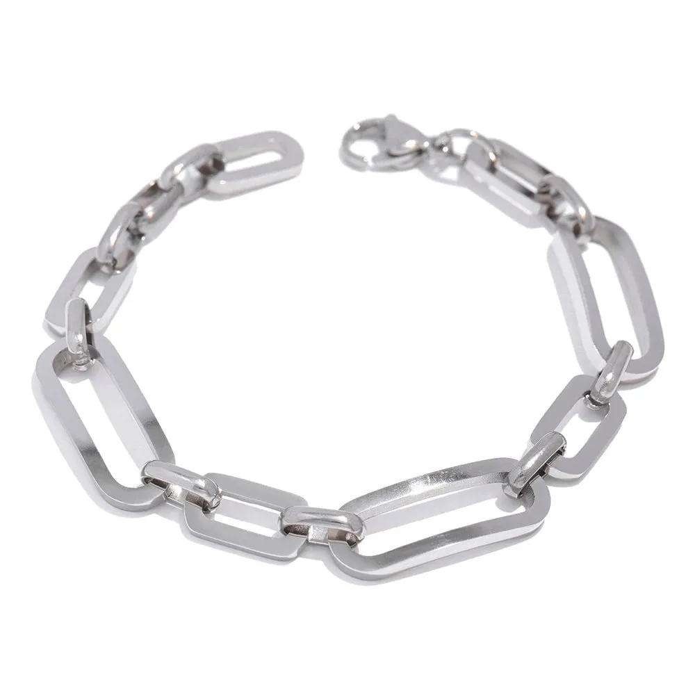 Minimalist Geometric Style Metal Bracelet For Women