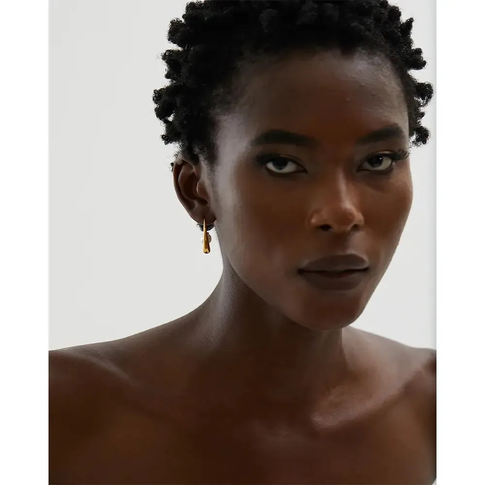Minimalist Imitation Pearls Earrings