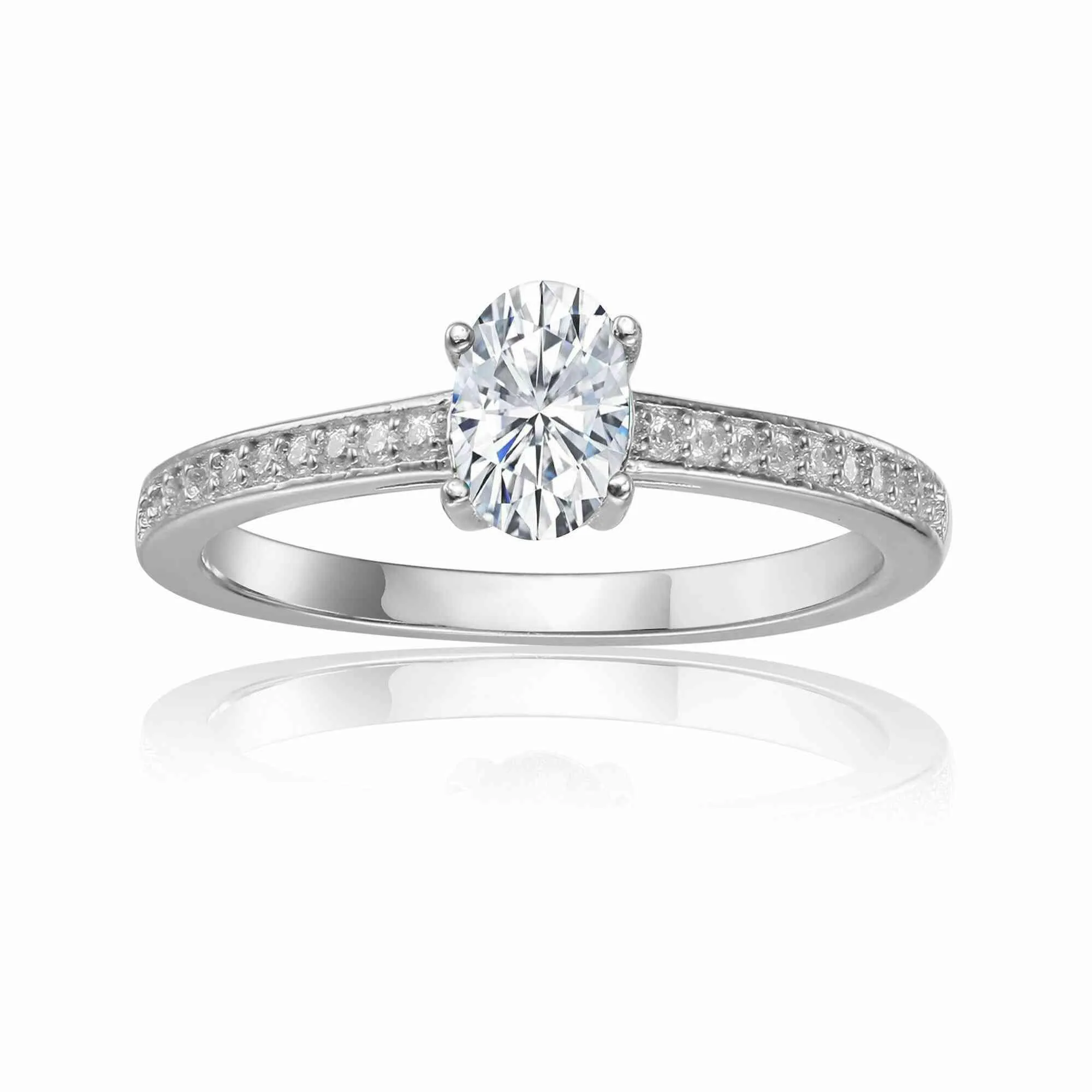 Moissanite Solitaire Ring