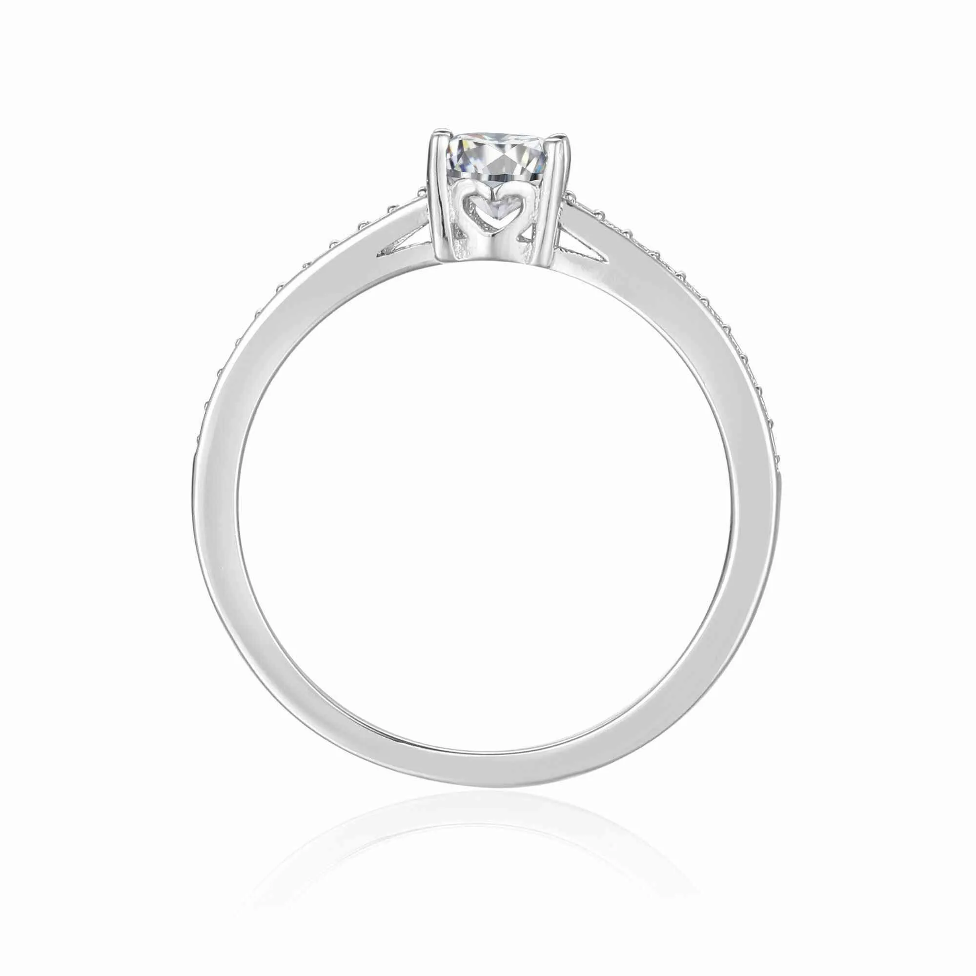 Moissanite Solitaire Ring