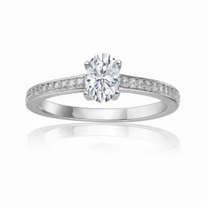 Moissanite Solitaire Ring
