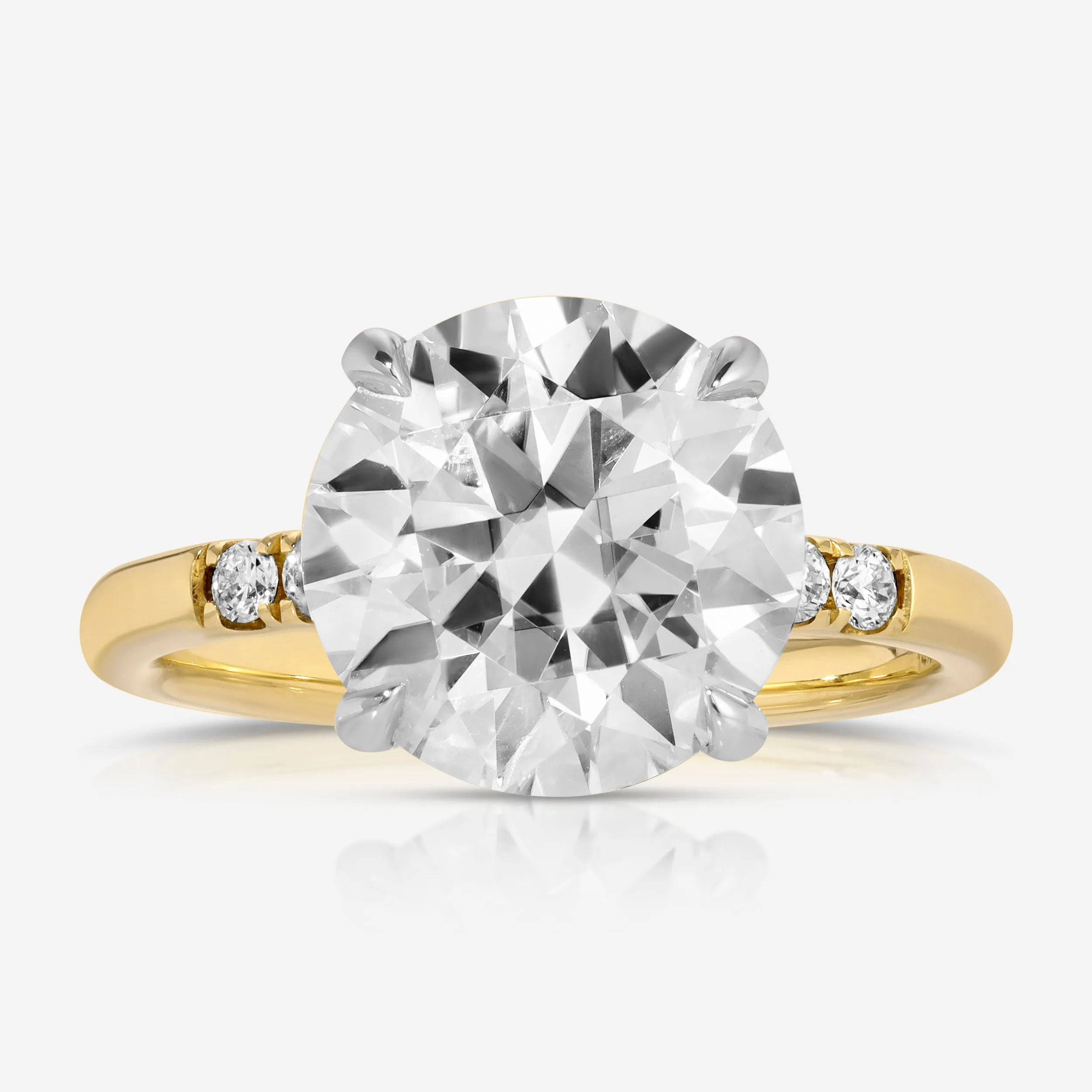 Molly (4ct) Round Moissanite Engagement Ring