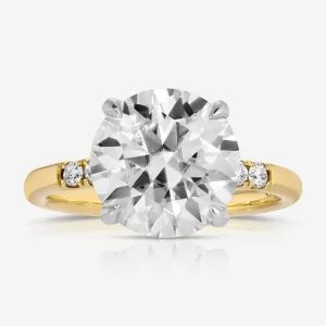 Molly (4ct) Round Moissanite Engagement Ring