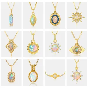 Moon & Star Necklace Set