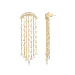 Moonlight Diamond Chandelier Earrings