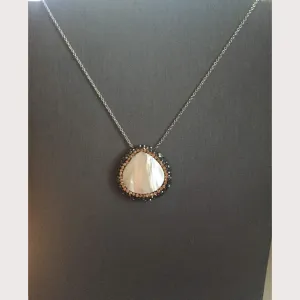 Mother Pearl Crystal Necklace
