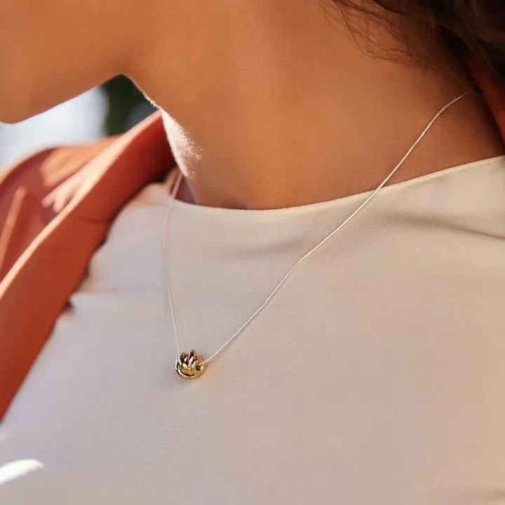 Najo N6824 Nest Two Tone Silver Necklace