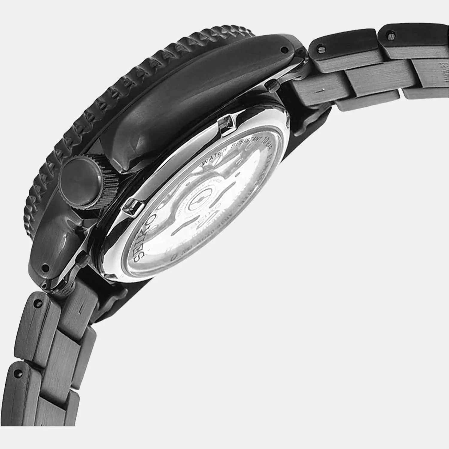 New 5 Sports Men Automatic Black Dial Analog Stainless Steel Watch SRPD65K1