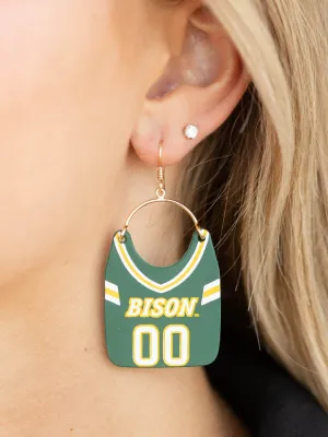 Nickel & Suede Charlie's Jersey Earrings