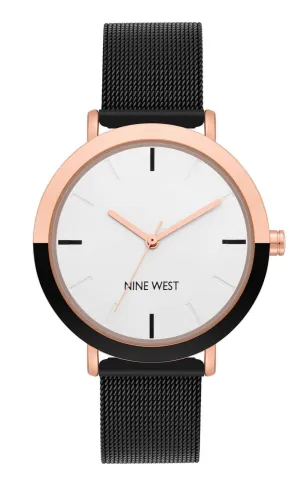 Nine West Silver Dial Analog Watch For -  Ladies NW-2515RGBK