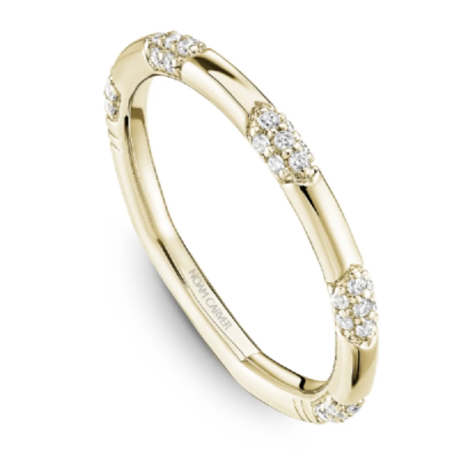 Noam Carver Contemporary Station Style Diamond Wedding Band