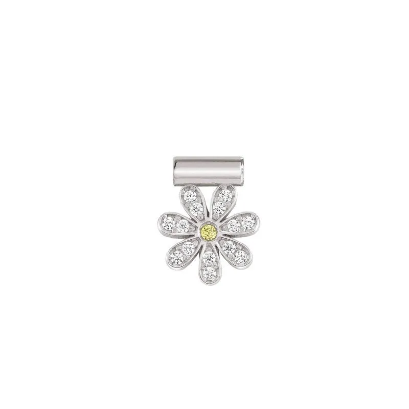 Nomination Seimia Charm, Daisy In Sterling Silver