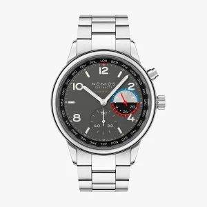 Nomos Glashütte Club Sport Neomatik Worldtimer Volcano Automatic – 790.S1