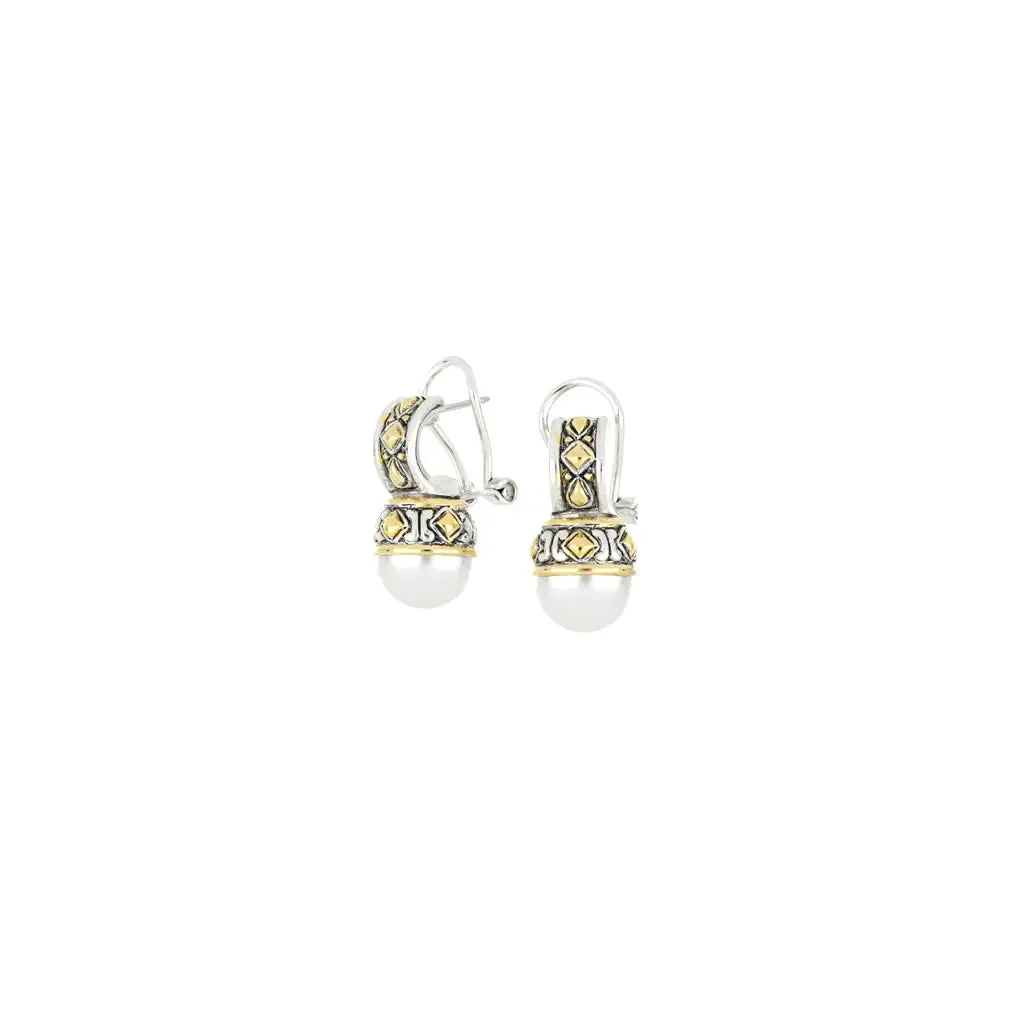 Ocean Images Collection - 8mm Omega Clip Earrings