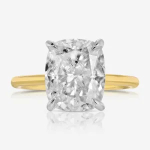 Olivia Flush (4.2ct) Cushion Moissanite Engagement Ring