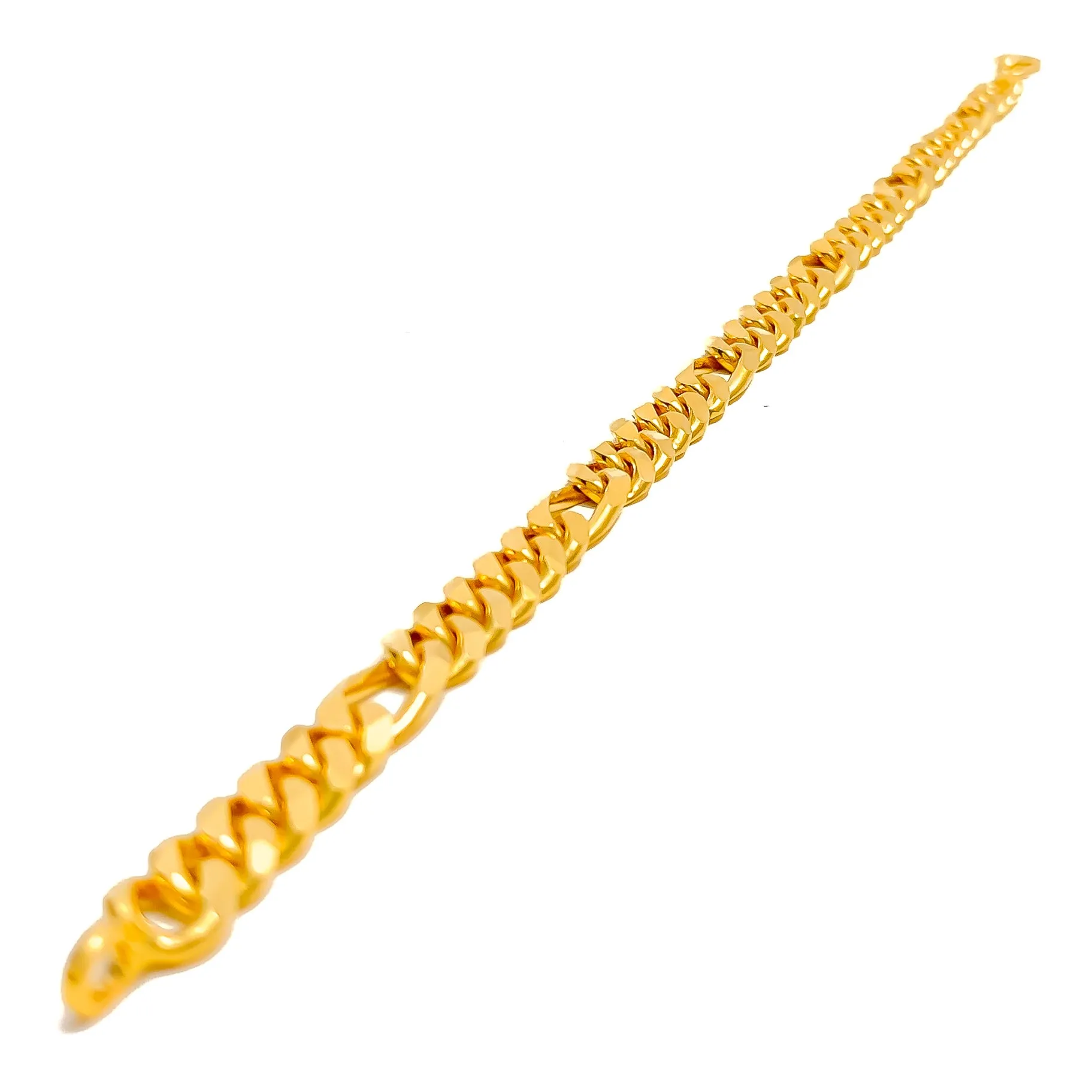 Opulent Alluring 22K Gold Bold Men's Bracelet