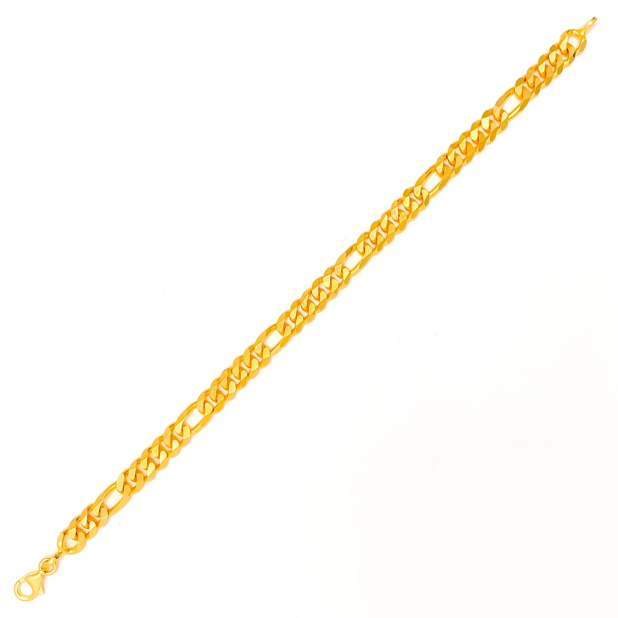 Opulent Alluring 22K Gold Bold Men's Bracelet