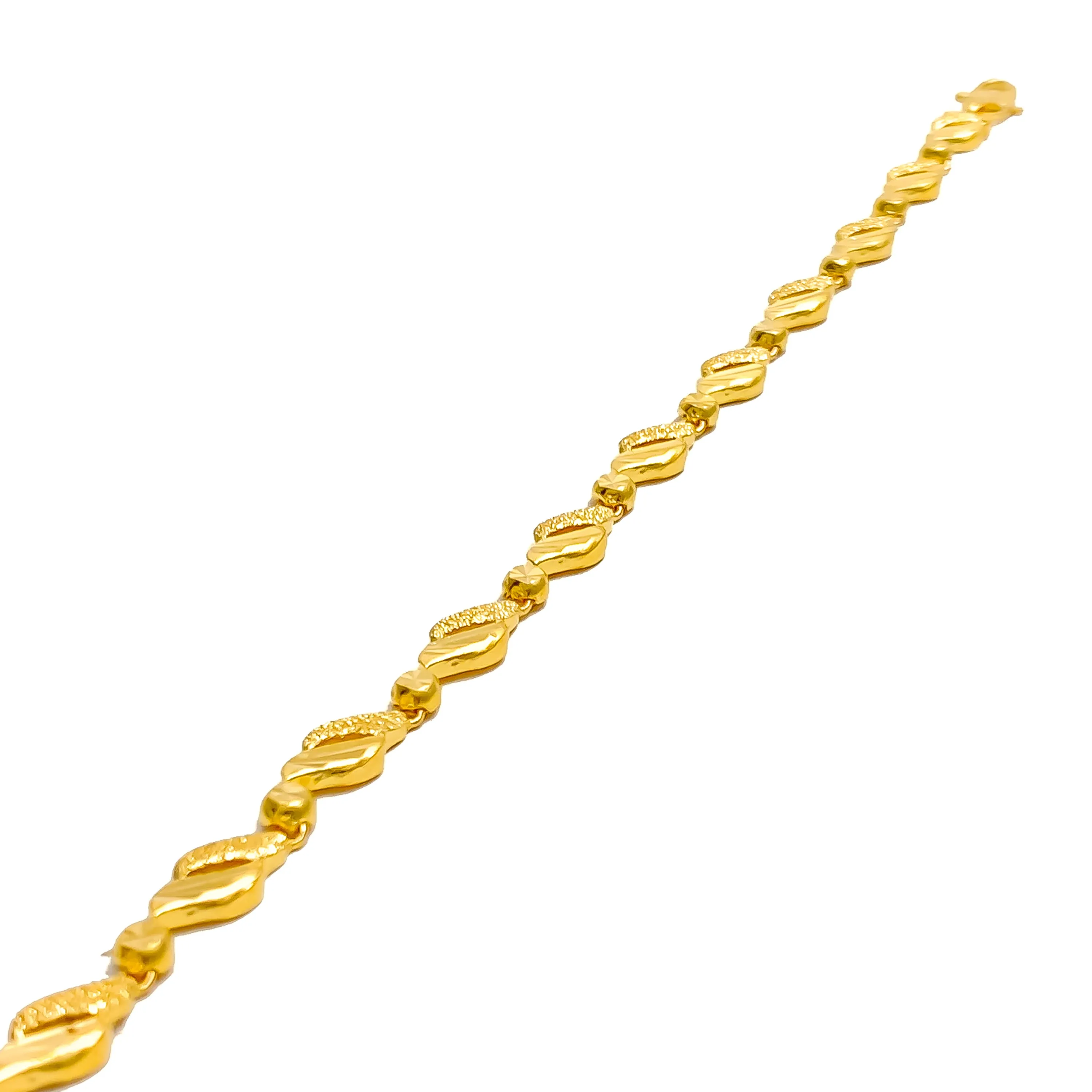 Opulent Sand Finished 22k Gold Bracelet