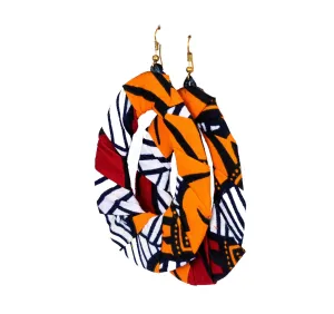 Orangezebra Halo Ankara Earring