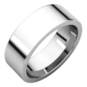 Palladium 7mm Flat Comfort Fit Band, Size 9.5