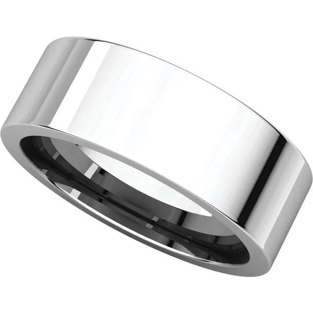 Palladium 7mm Flat Comfort Fit Band, Size 9.5