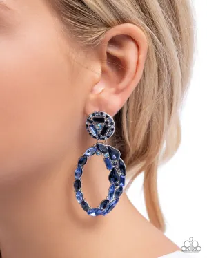 Paparazzi Eclectic Elevation - Blue Earrings