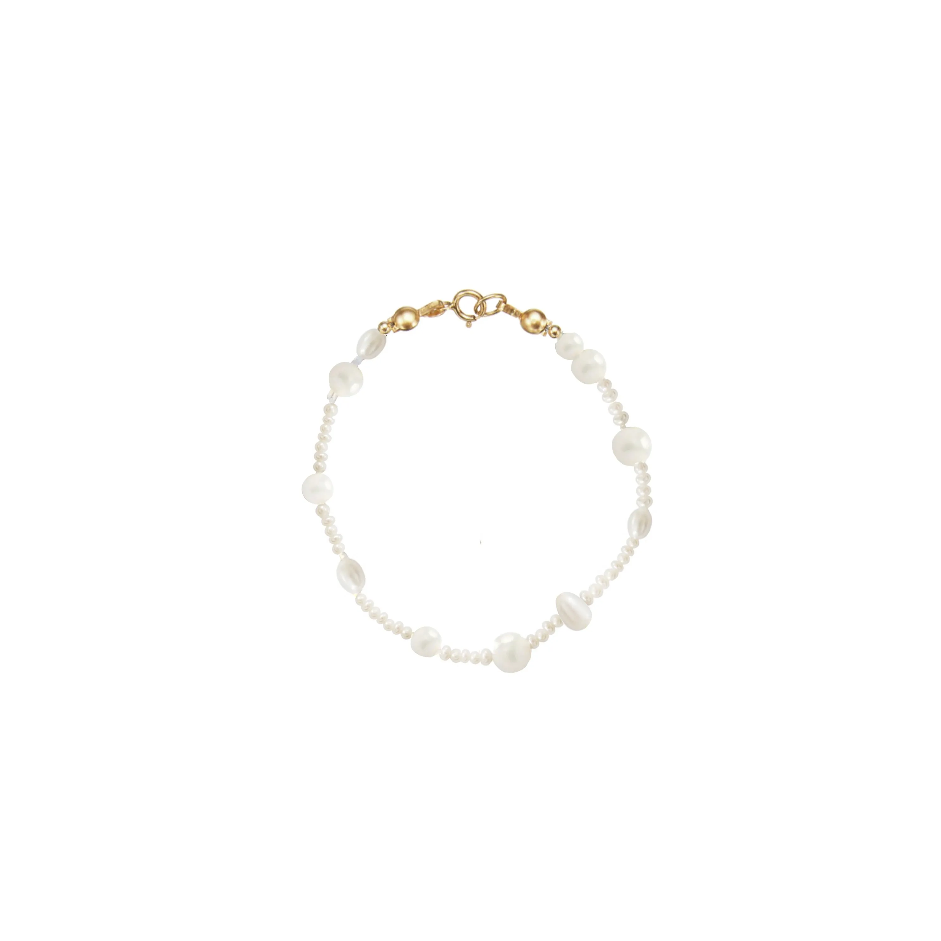 PATTERNED FRESHWATER PEARL BRACELET