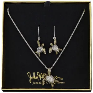 Pavé and Gold Sea Turtles Gift Set