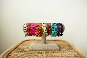 peace sign bracelet in 15 mm