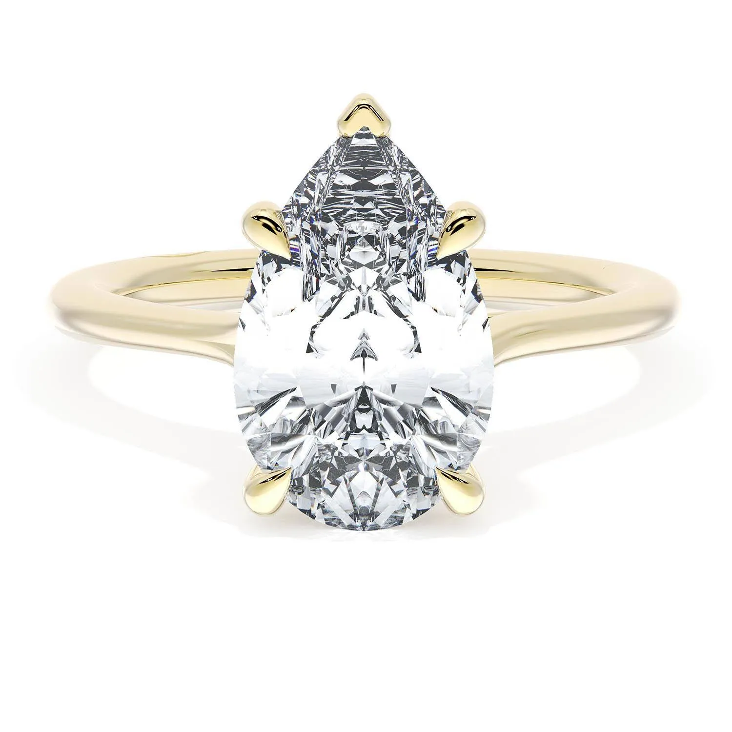 Pear Solitaire Engagement Ring