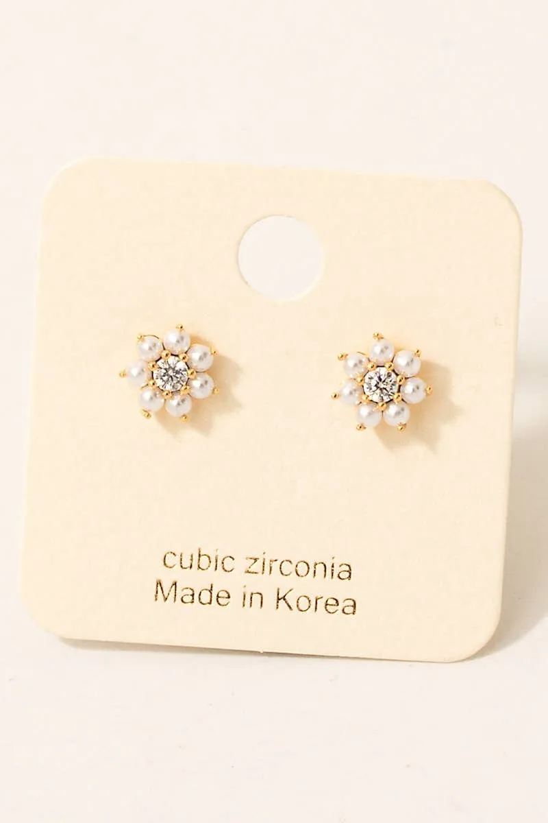 Pearl Stud Earrings