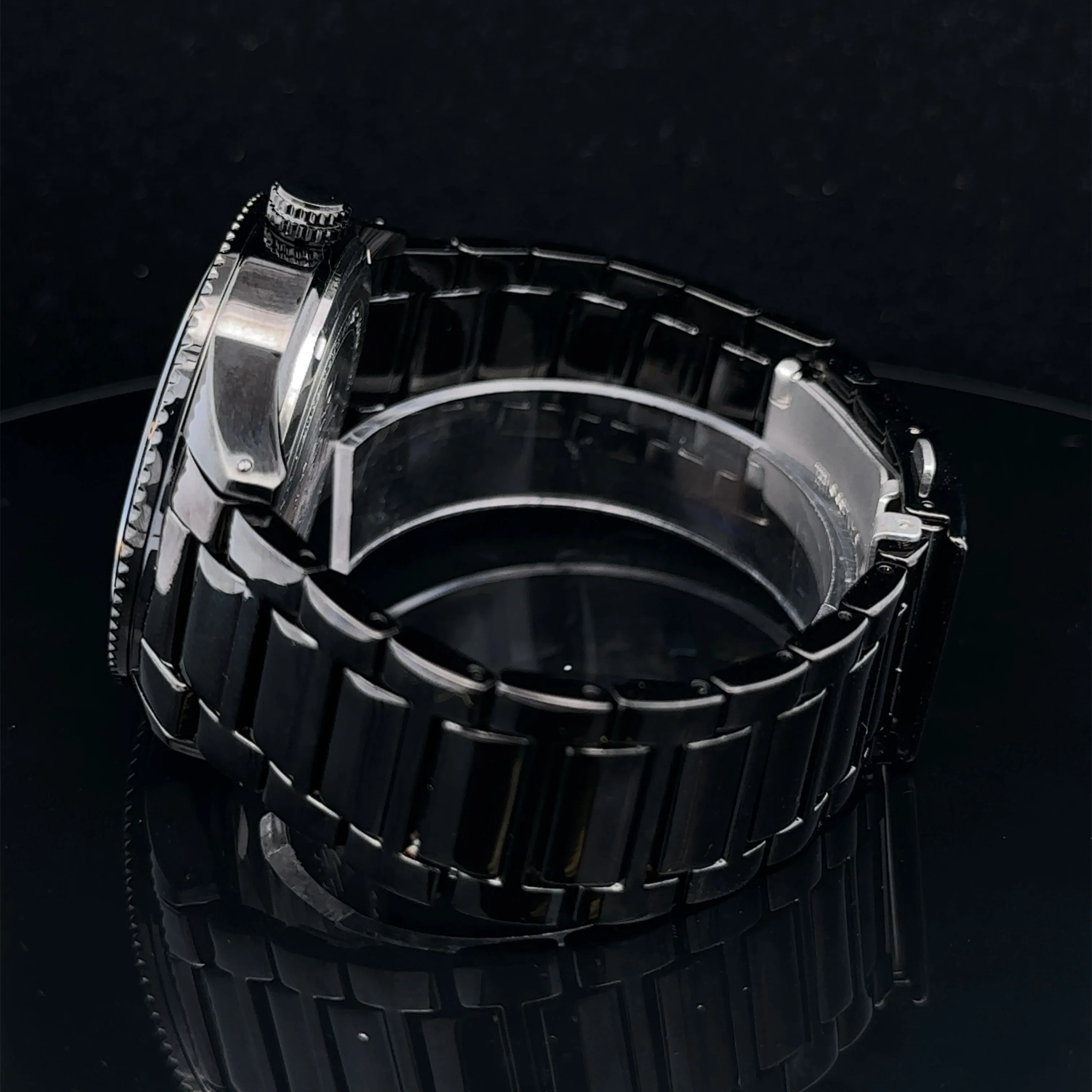 PENUMBRA METAL BACK STAINLESS ICED OUT MENS WATCH I 551703