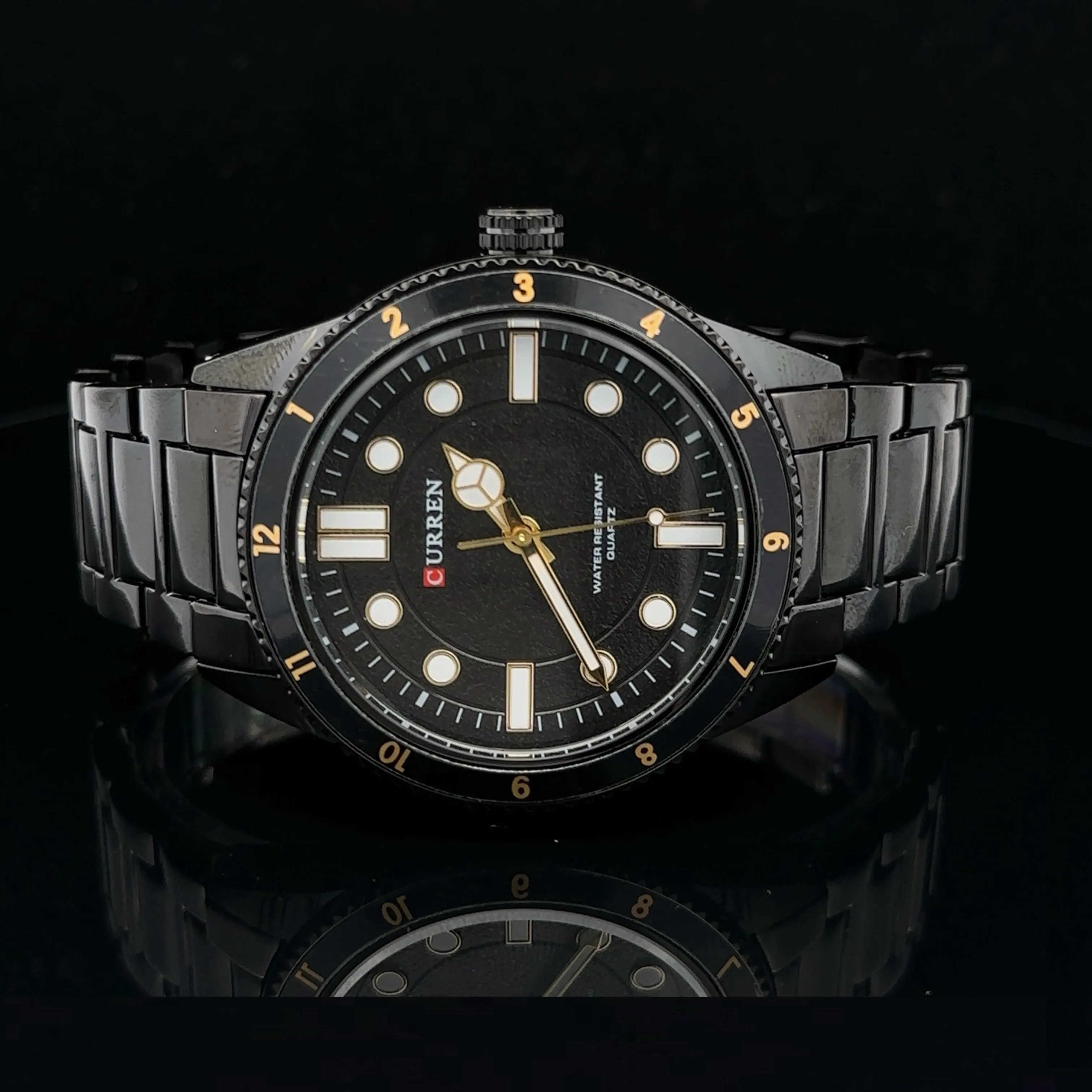 PENUMBRA METAL BACK STAINLESS ICED OUT MENS WATCH I 551703
