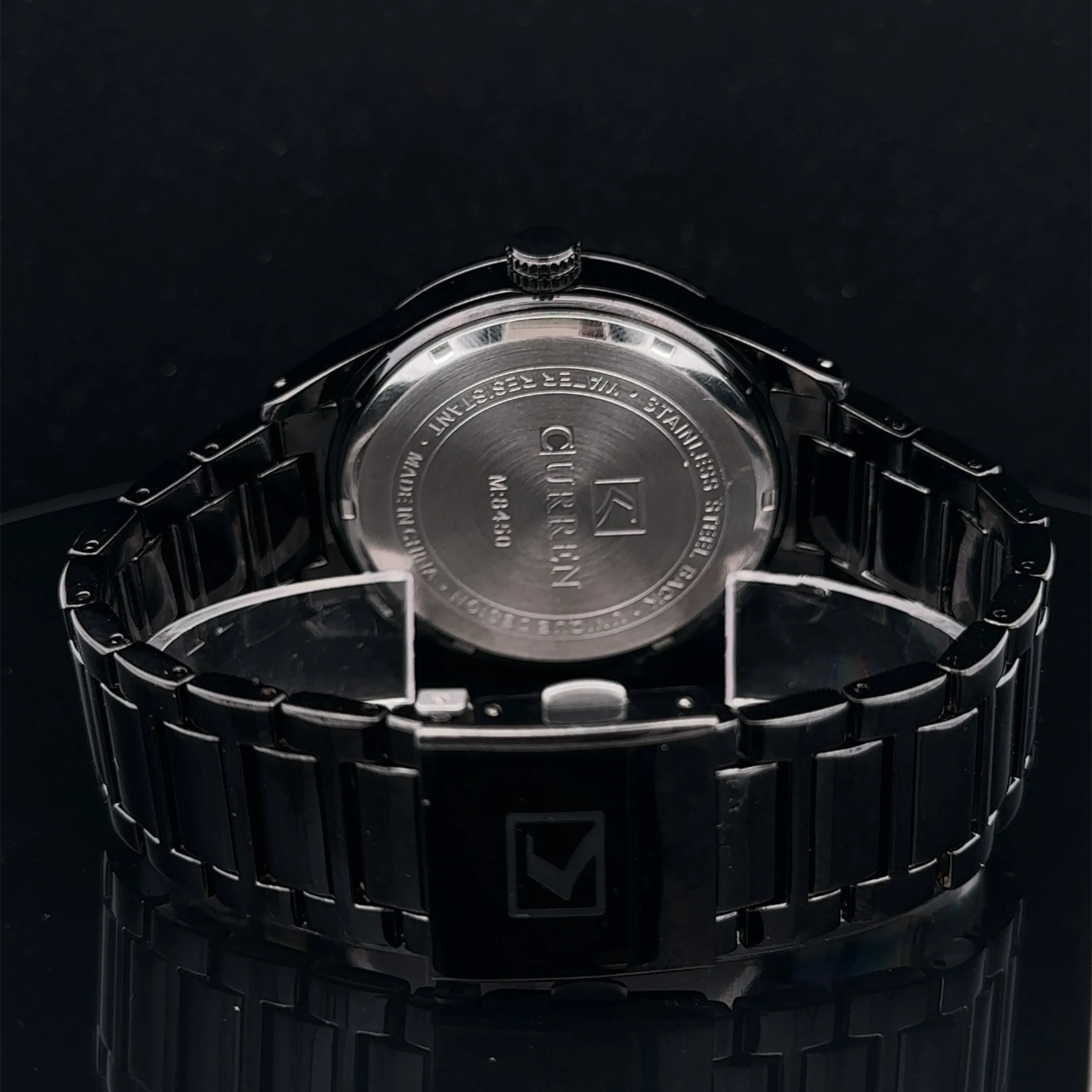 PENUMBRA METAL BACK STAINLESS ICED OUT MENS WATCH I 551703