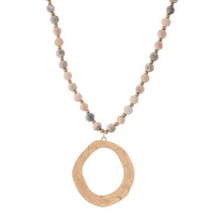 Pink Quartz Necklace