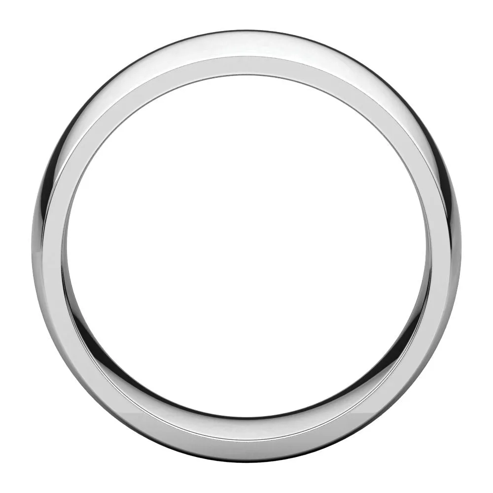 Platinum 8mm Light Comfort Fit Band, Size 9