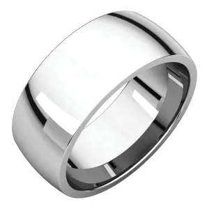 Platinum 8mm Light Comfort Fit Band, Size 9