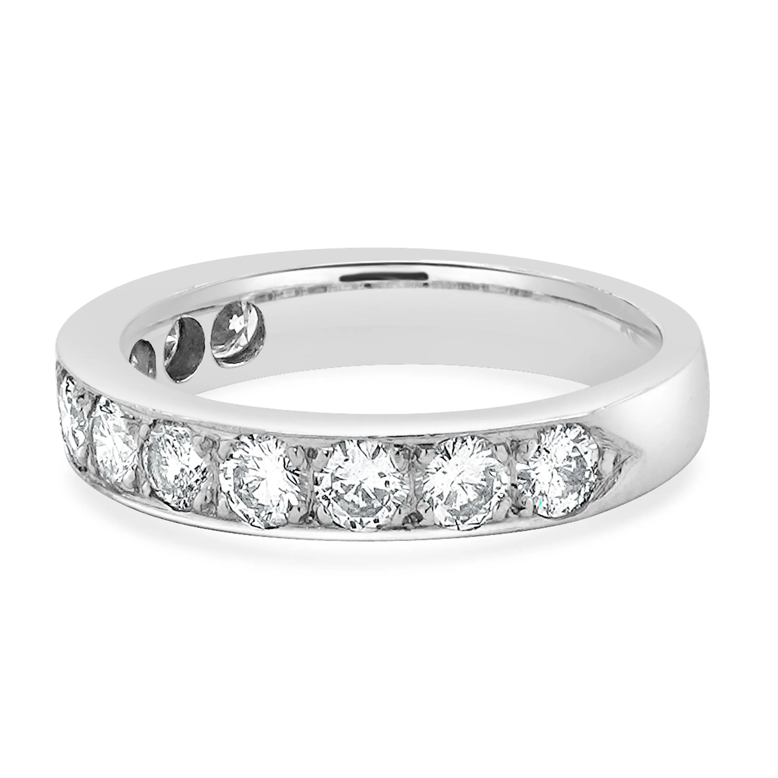 Platinum Channel Set Diamond Band