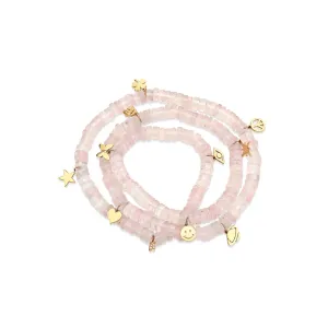 Pure Gold Tiny Multi-Charm Wrap Bracelet