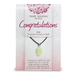 "Congratulations" Health Gemstone Necklace