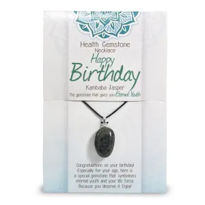 "Happy Birthday" Health Gemstone Necklace